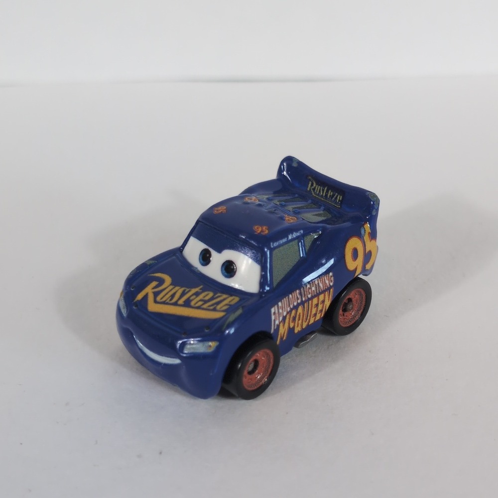 Disney Pixar Cars Fabulous Lightning McQueen Blue Rust-eze Mini Racer Toy